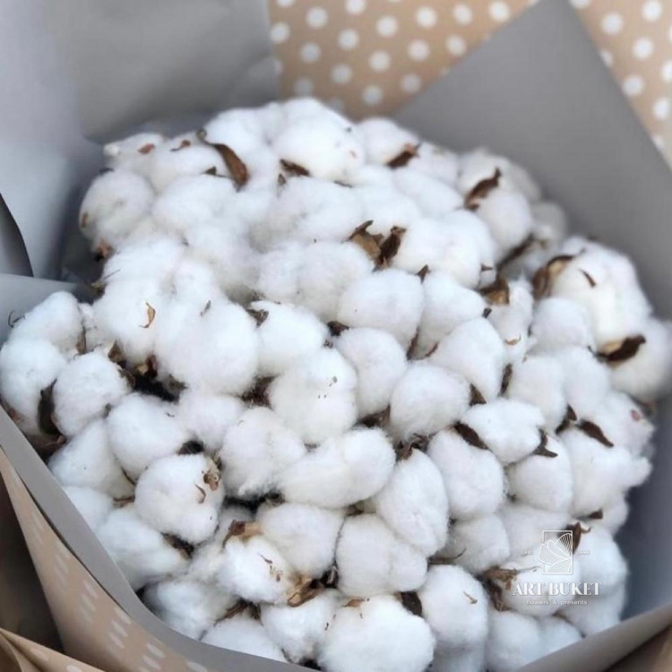 Букет из хлопка