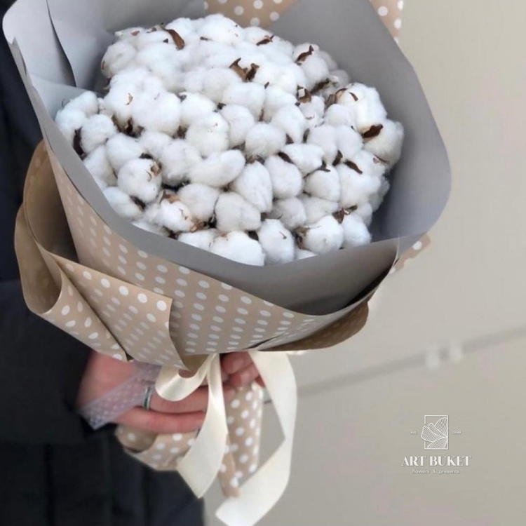 Букет из хлопка
