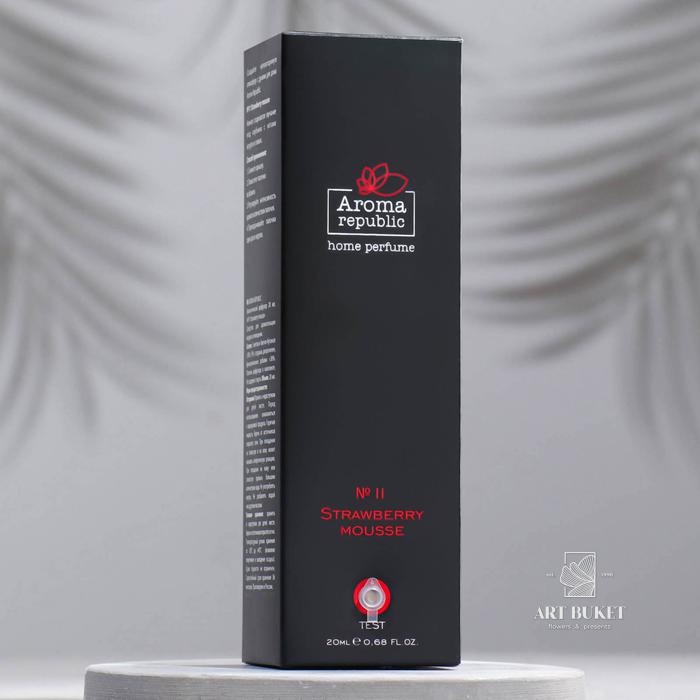 Диффузор ароматический AROMA REPUBLIC, 20 мл, "Strawberry mousse", клубничный мусс 