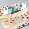 Конверт подарочный с внутренним карманом «С юбилеем!», красные розы, 20 х 9.5 см