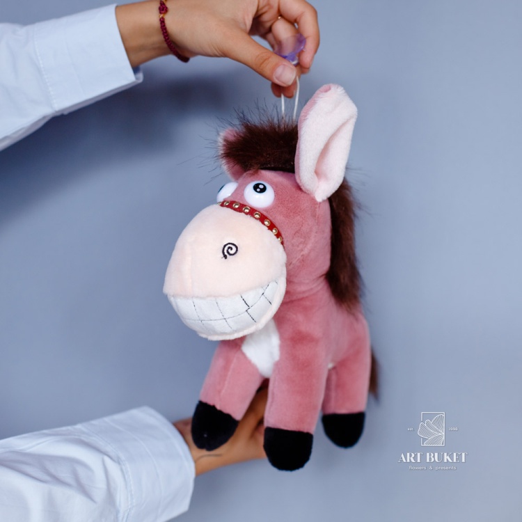 Ослик розовый