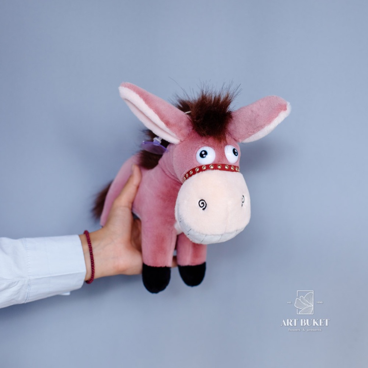 Ослик розовый