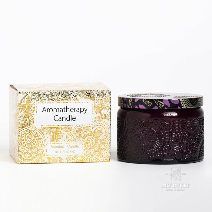 Свеча ароматическая в банке "SAN BLACK FRUITS", 5х7 см, ежевика   