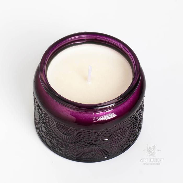 Свеча ароматическая в банке "SAN BLACK FRUITS", 5х7 см, ежевика   