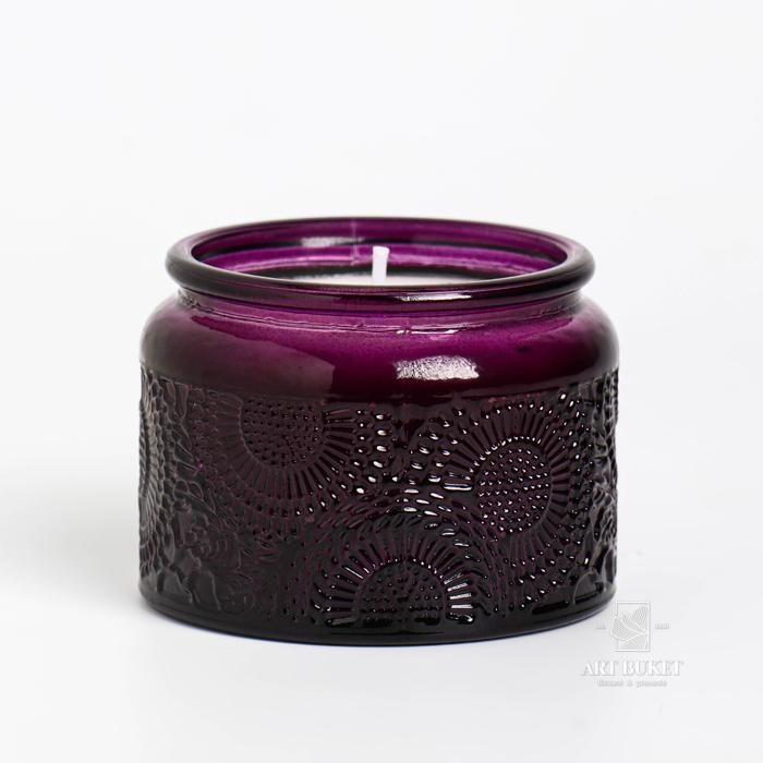 Свеча ароматическая в банке "SAN BLACK FRUITS", 5х7 см, ежевика   