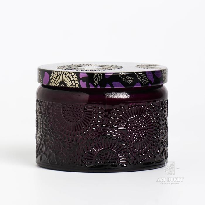 Свеча ароматическая в банке "SAN BLACK FRUITS", 5х7 см, ежевика   