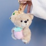 Брелок медведь с клубничкой 11 см