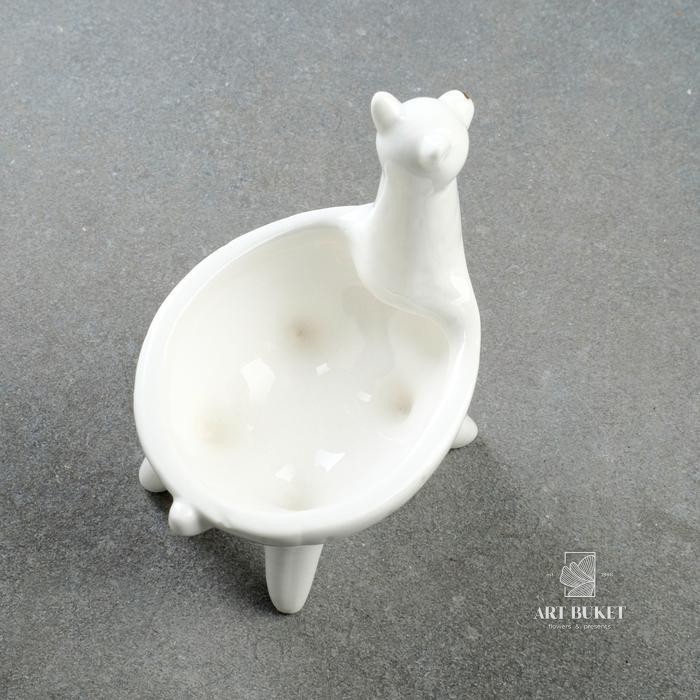 Кашпо керамическое "Лама" малая 7*11см