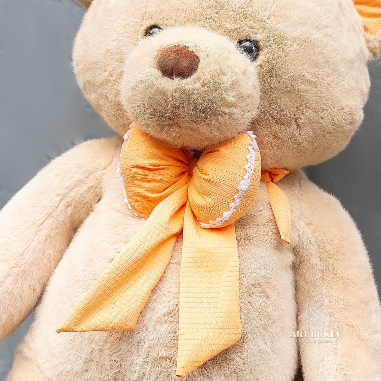 Медведь с бантом 110 см love микс
