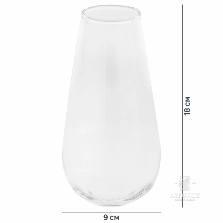 Ваза 18 см стекло 