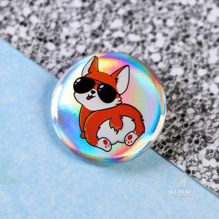 Набор: резинки для волос и значок "Шериф Пупсик", d= 3,5 см