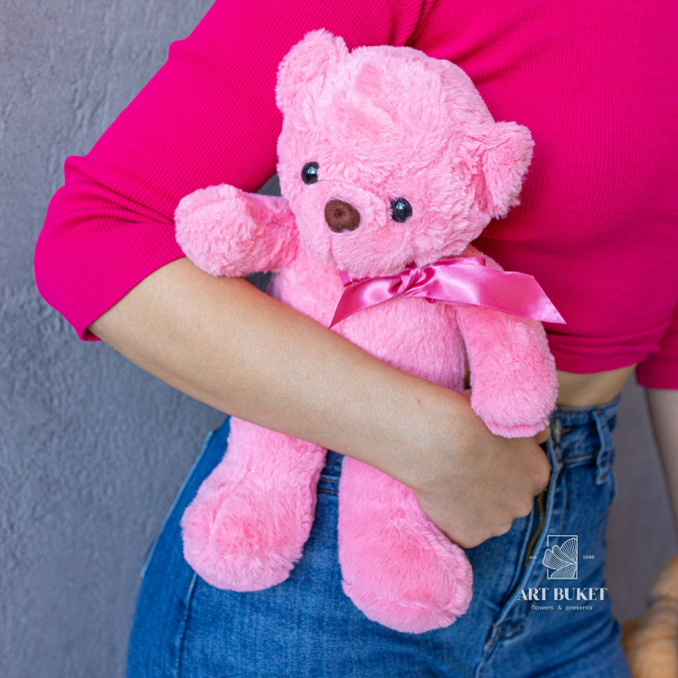 Медведь длинные лапы розовый