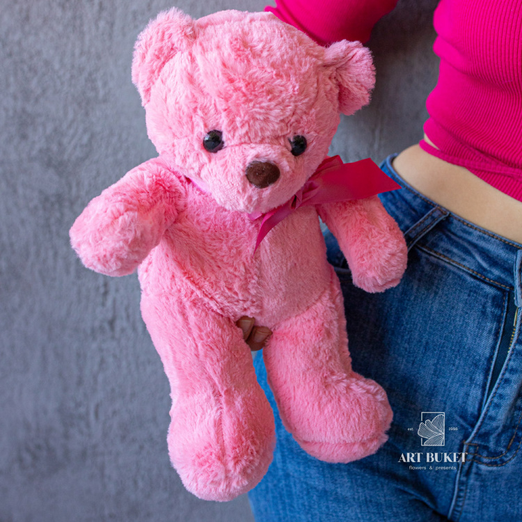 Медведь длинные лапы розовый
