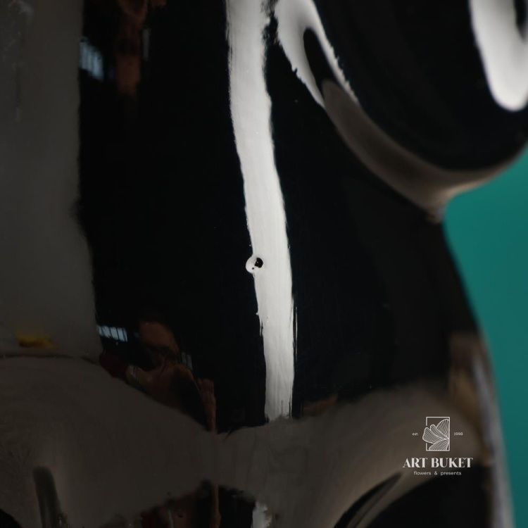 Фигура "Пара слонов" черный/белый, 7х12х16см 