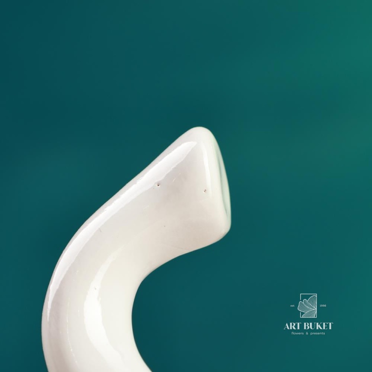 Фигура "Пара слонов" черный/белый, 7х12х16см 