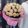 25 роз "Pink Mondial"