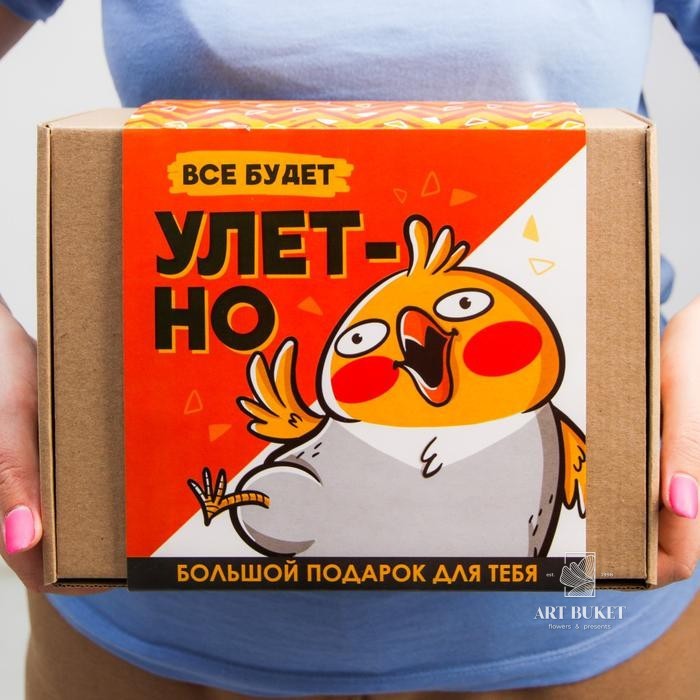 Подарочный набор «Все будет улетно», чай 50 г, термостакан с чаем 20 г, драже шоколадное 80 г, шокол