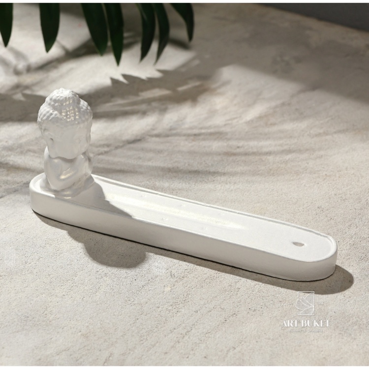 Подставка для благовоний "Будда маленький" жемчуг, 8х19см 