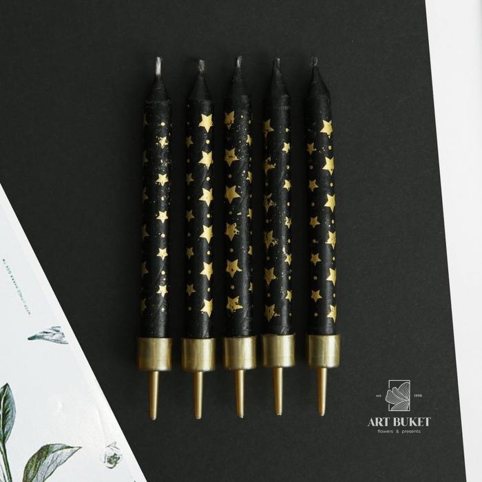 Свечи в торт "Birthday party",6 шт,  9 х 15 см  