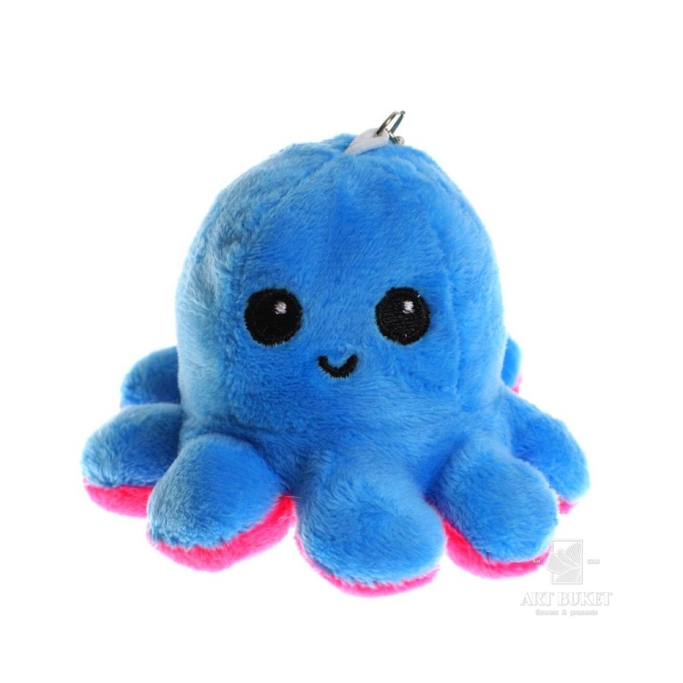 Мягкая игрушка-трансформер «Осьминог-перевёртыш», 10 см, на брелоке, цвета МИКС