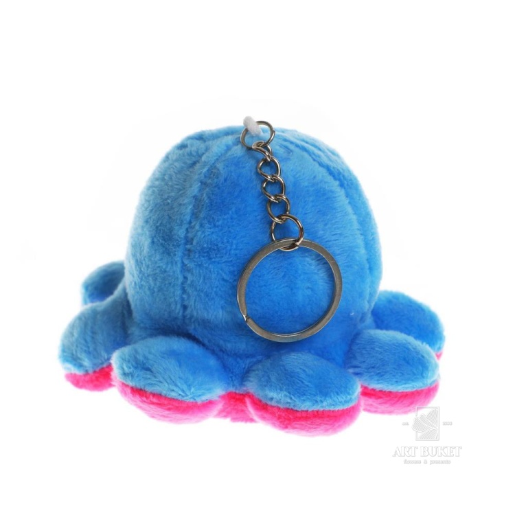 Мягкая игрушка-трансформер «Осьминог-перевёртыш», 10 см, на брелоке, цвета МИКС