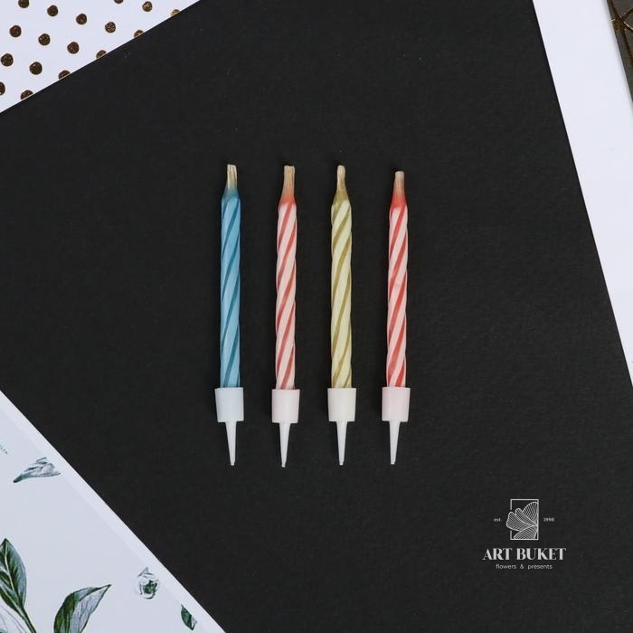 Свечи незадуваемые в торт "Магия мечты",  6 х 0,5 см 