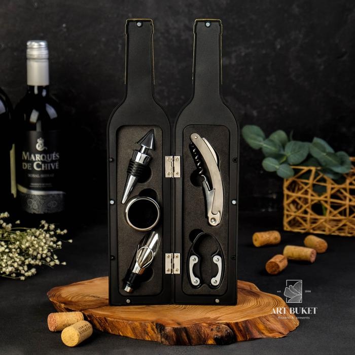 Подарочный набор для вина "C уважением", 32 х 7 см