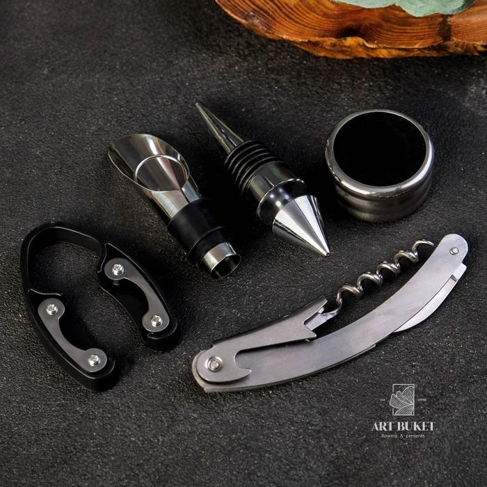 Подарочный набор для вина "C уважением", 32 х 7 см