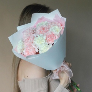 Букет бело-розовых диантусов