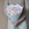 Букет бело-розовых диантусов