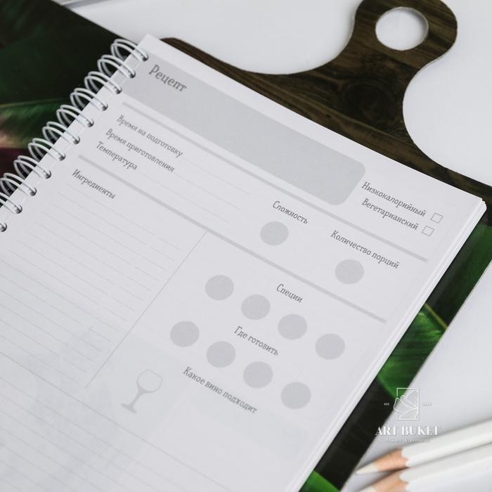 Кулинарная книга на доске Girl Boss