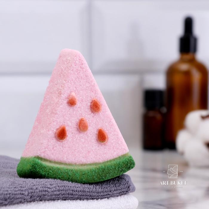 Бомбочка для ванны "Долька арбуза" 