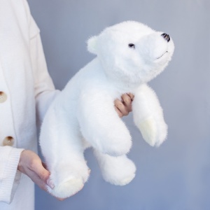 Умка лежачий белый 40 см