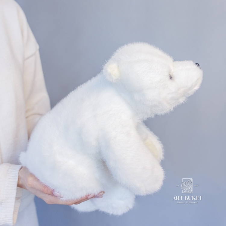 Умка лежачий белый 40 см