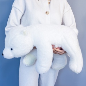 Умка лежачий белый 55 см