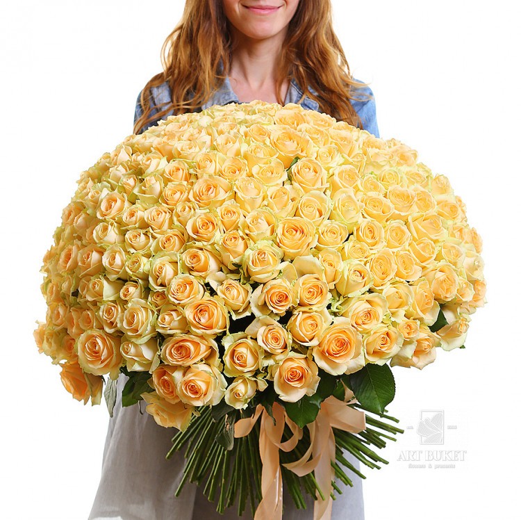 201 персиковая роза