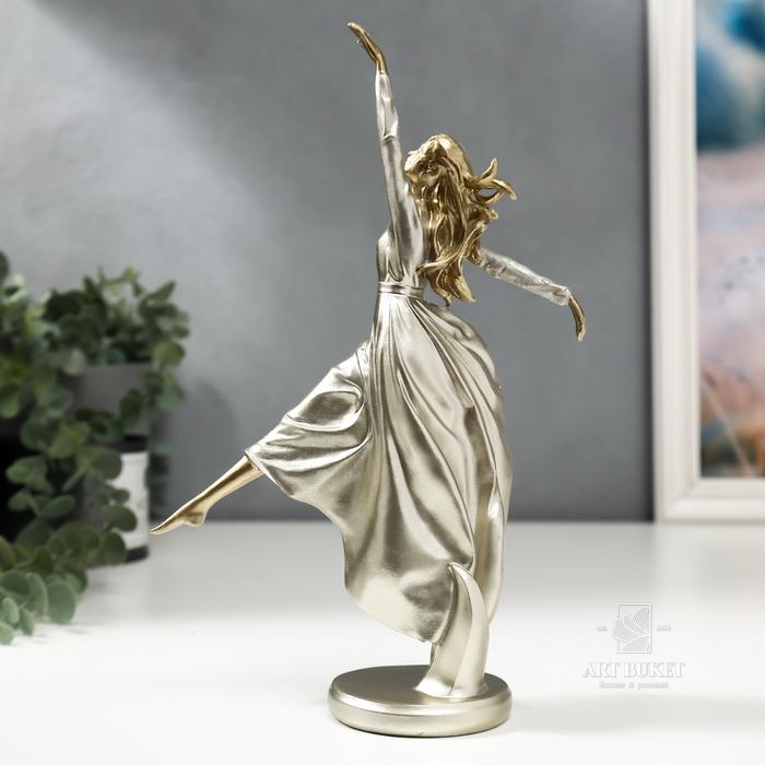 Сувенир полистоун "Девушка - Бегущая по ветру" 26х7х17 см   
