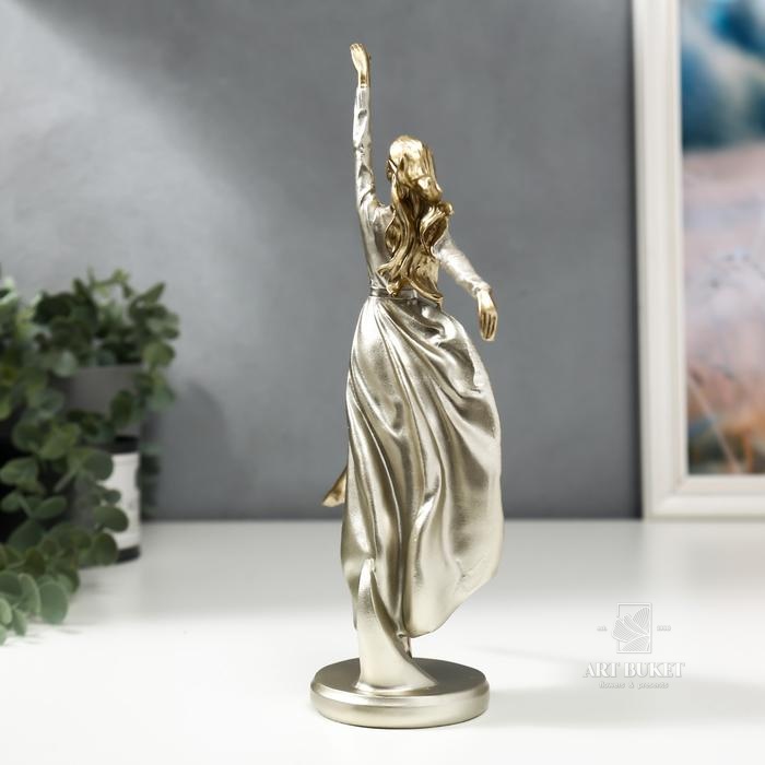 Сувенир полистоун "Девушка - Бегущая по ветру" 26х7х17 см   