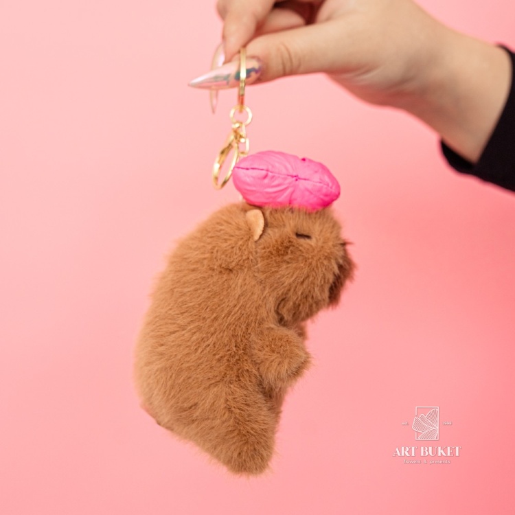 Капибара брелок 12 см