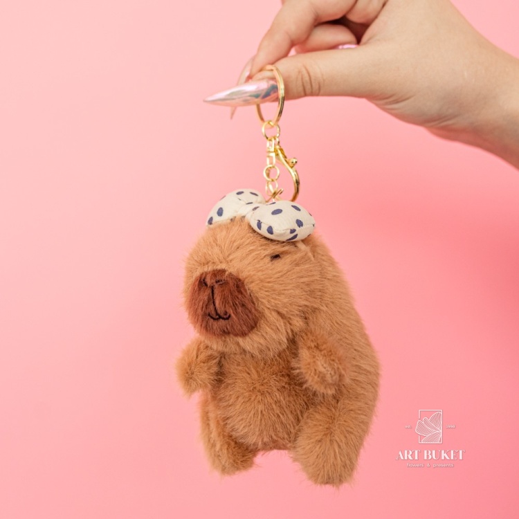 Капибара брелок 12 см