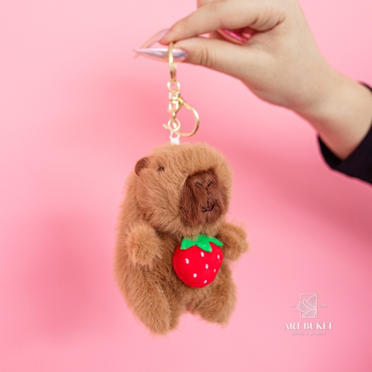 Капибара брелок 12 см