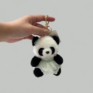 Брелок панда в платье 12 см