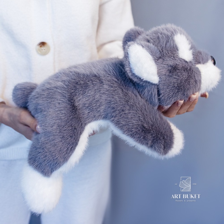 Шнауцер серый 40 см