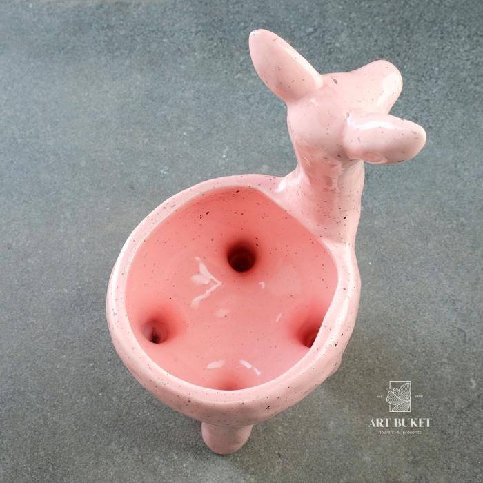 Кашпо керамическое "Лама" 14*11*21см