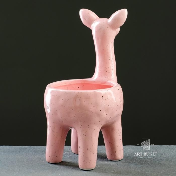 Кашпо керамическое "Лама" 14*11*21см