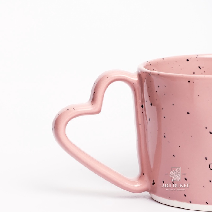 Кружка керамическая Дорого внимание «Мама», 280 мл, розовая