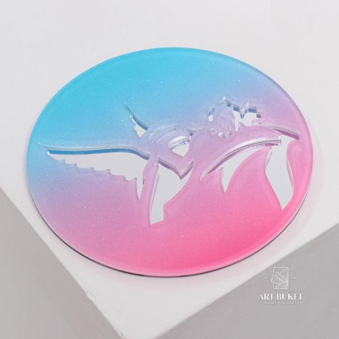 Набор кружка 300 мл и подставка под горячее 9х9 "Не бойся начать" 