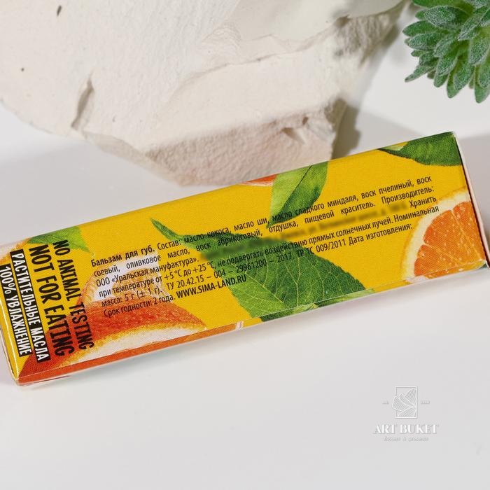 Бальзам для губ. Food серия, с ароматом Апельсина