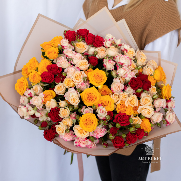 21 кустовая роза