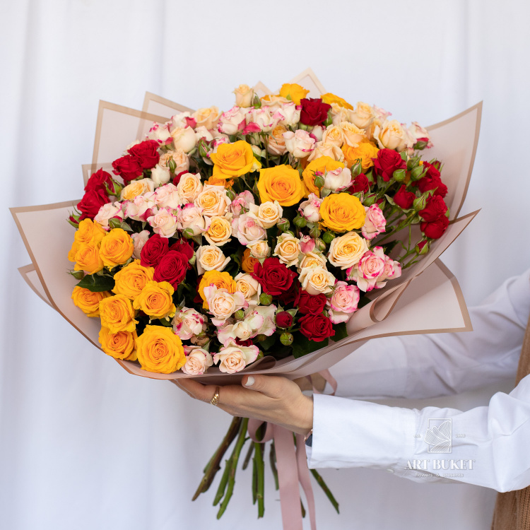 21 кустовая роза